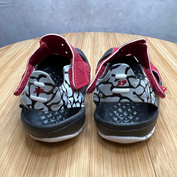 Air Jordan Flare Toddler Sandals Size 3C Belt Crow Closure - Picture 3 of 11